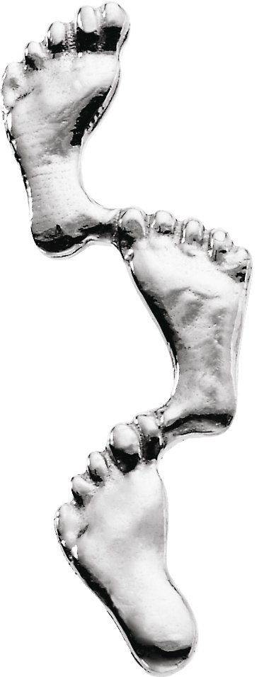 Footprints Lapel Pin