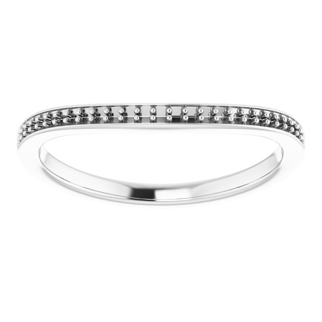 Band Mounting for 12x6 mm Marquise Ring view 3
