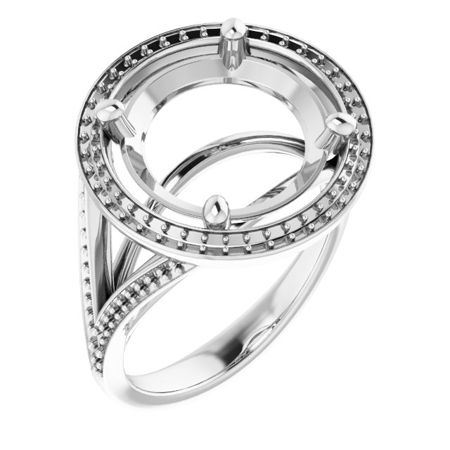 Halo-Style Engagement Ring