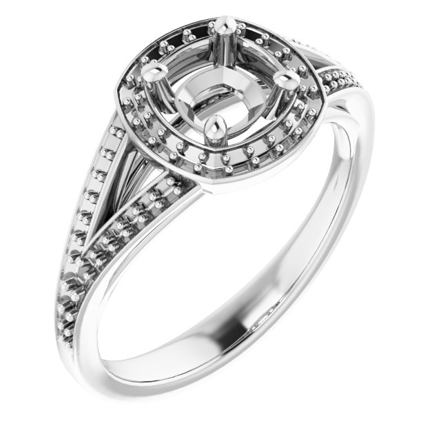 Halo-Style Engagement Ring