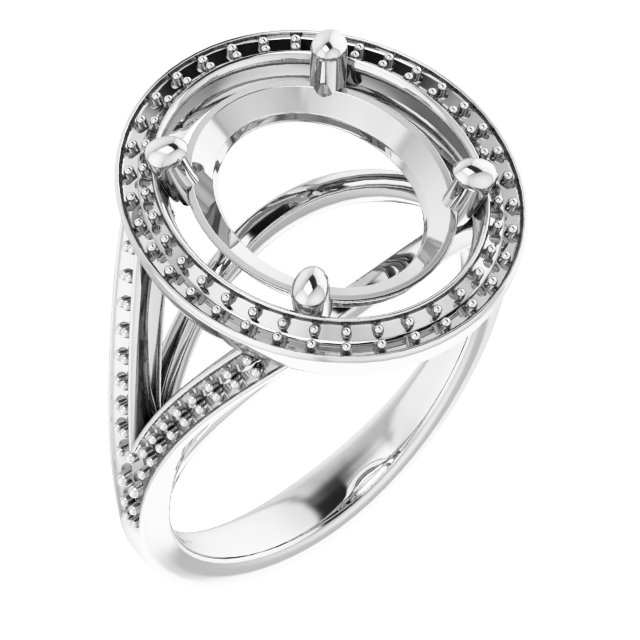 Halo-Style Engagement Ring