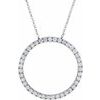 Diamond Circle Necklace 1 CTW Ref 340397