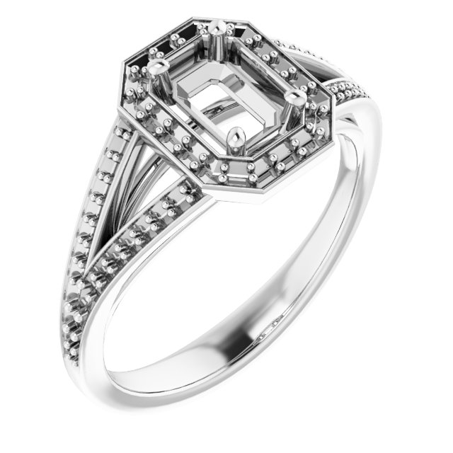 Halo-Style Engagement Ring