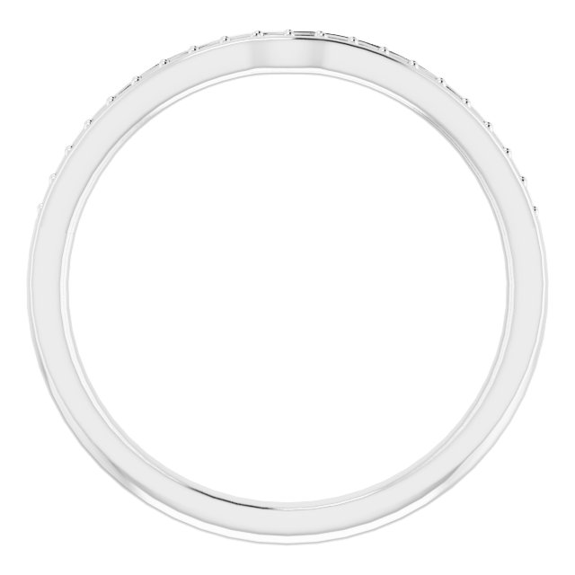 Band Mounting for 5 mm Asscher Ring view 2