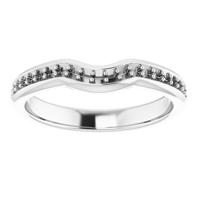 Band Mounting for 4 mm Square Ring view 3