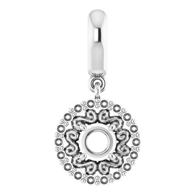Vintage-Inspired Halo-Style Pendant