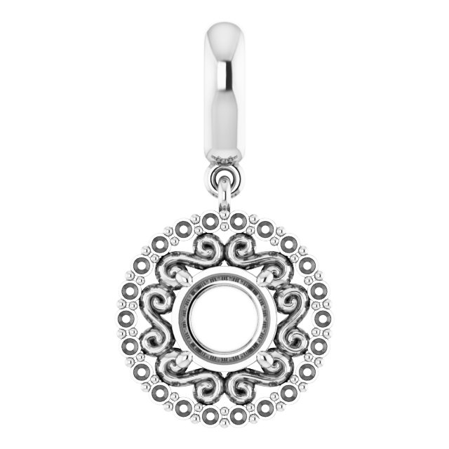Vintage-Inspired Halo-Style Pendant