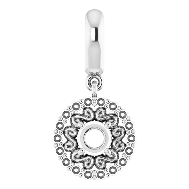Vintage-Inspired Halo-Style Pendant