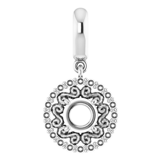 Vintage-Inspired Halo-Style Pendant