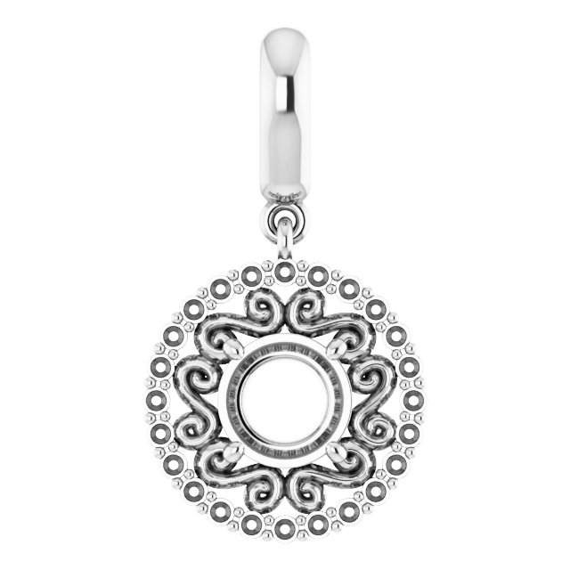 Vintage-Inspired Halo-Style Pendant