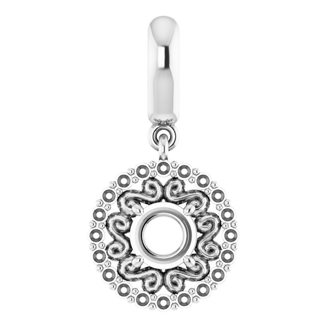 Vintage-Inspired Halo-Style Pendant