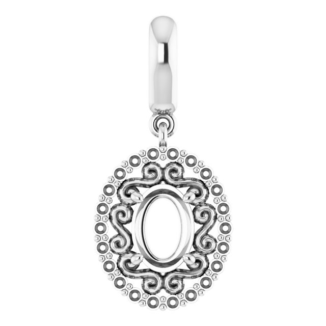 Vintage-Inspired Halo-Style Pendant