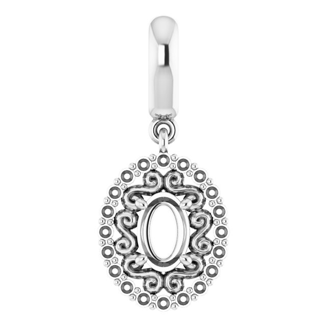Vintage-Inspired Halo-Style Pendant