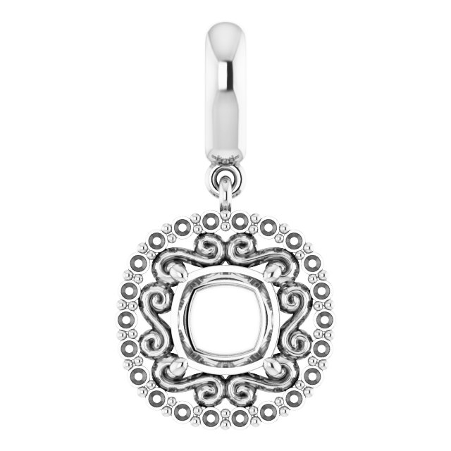 Vintage-Inspired Halo-Style Pendant