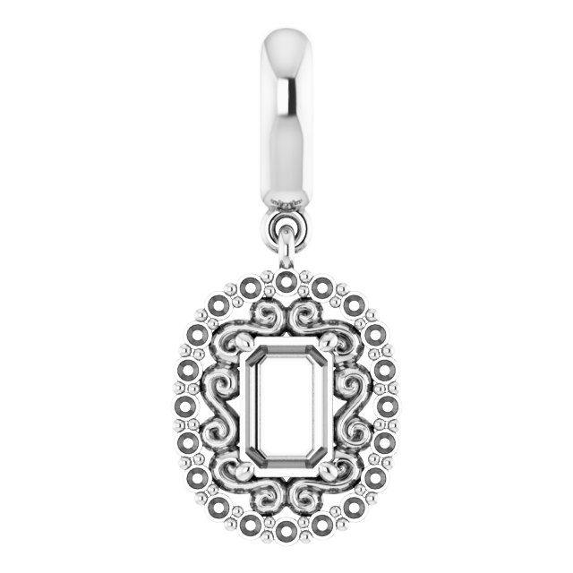 Vintage-Inspired Halo-Style Pendant