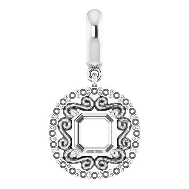 Vintage-Inspired Halo-Style Pendant