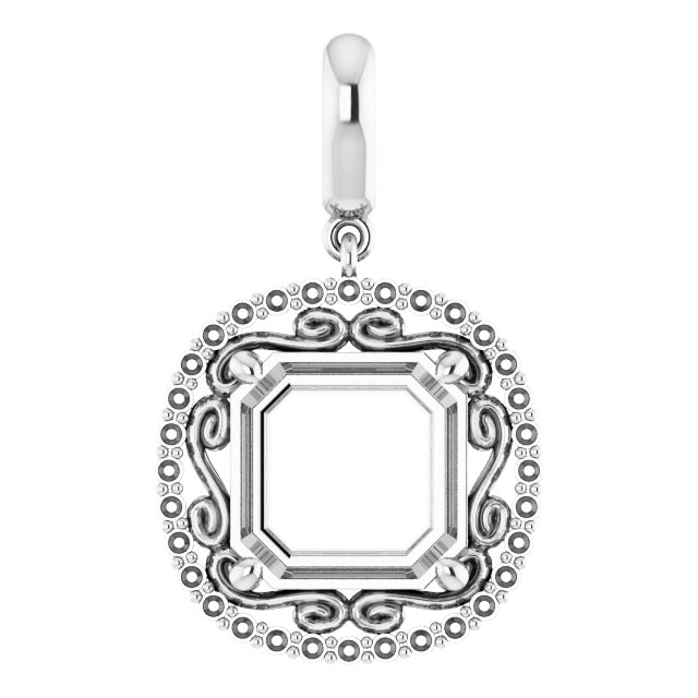 Vintage-Inspired Halo-Style Pendant