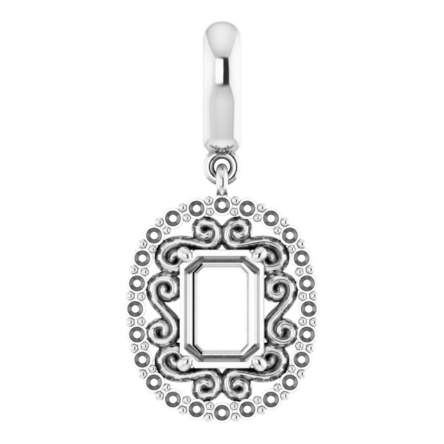 Vintage-Inspired Halo-Style Pendant