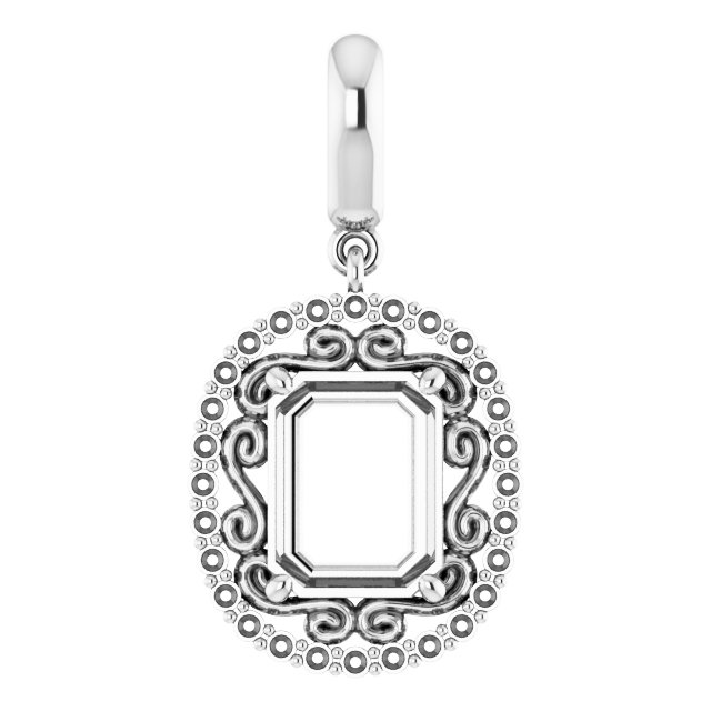 Vintage-Inspired Halo-Style Pendant