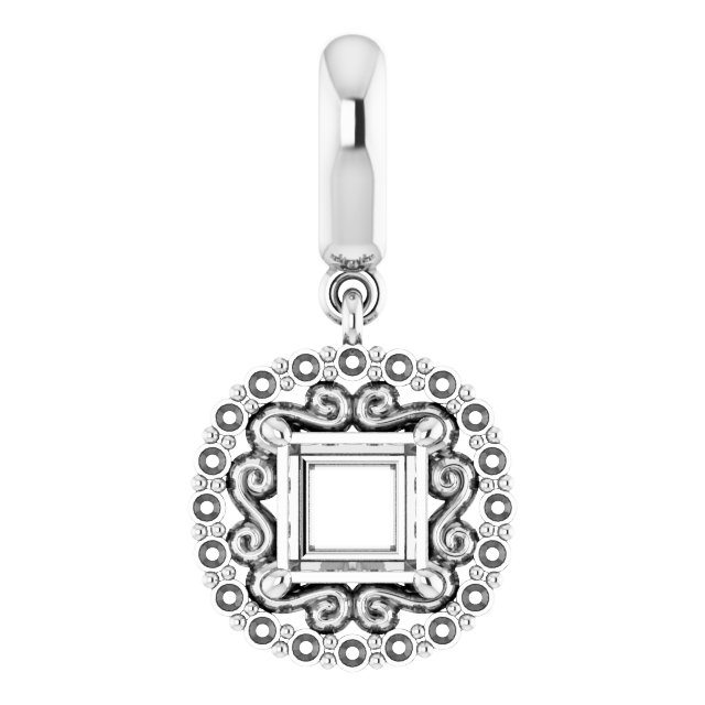 Vintage-Inspired Halo-Style Pendant