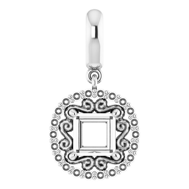 Vintage-Inspired Halo-Style Pendant