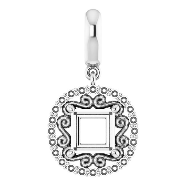 Vintage-Inspired Halo-Style Pendant