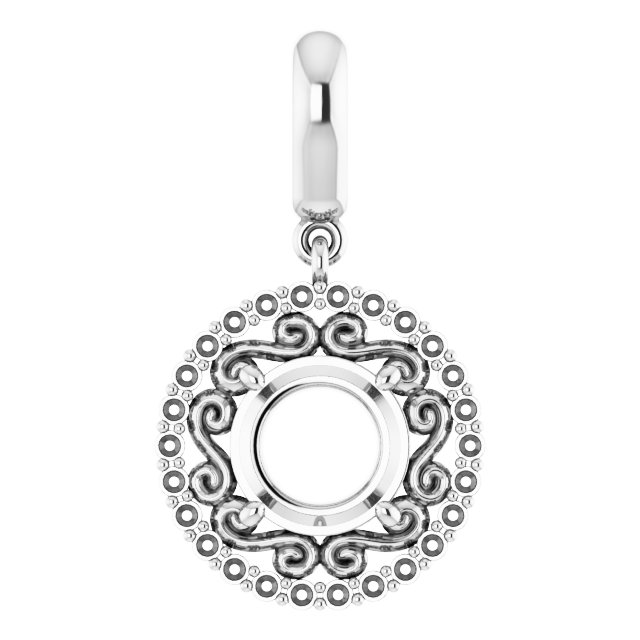 Vintage-Inspired Halo-Style Pendant