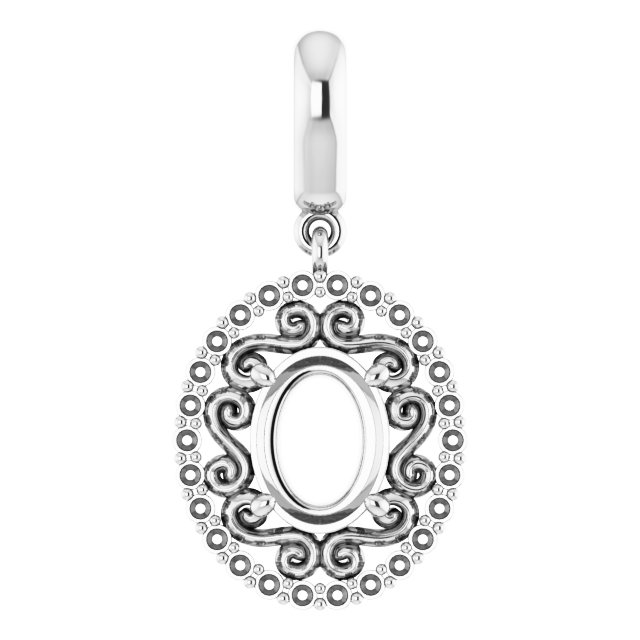 Vintage-Inspired Halo-Style Pendant