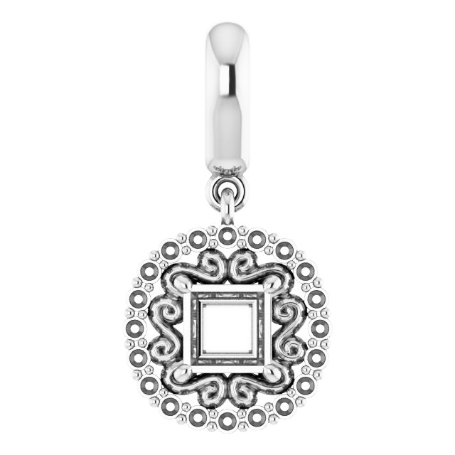 Vintage-Inspired Halo-Style Pendant