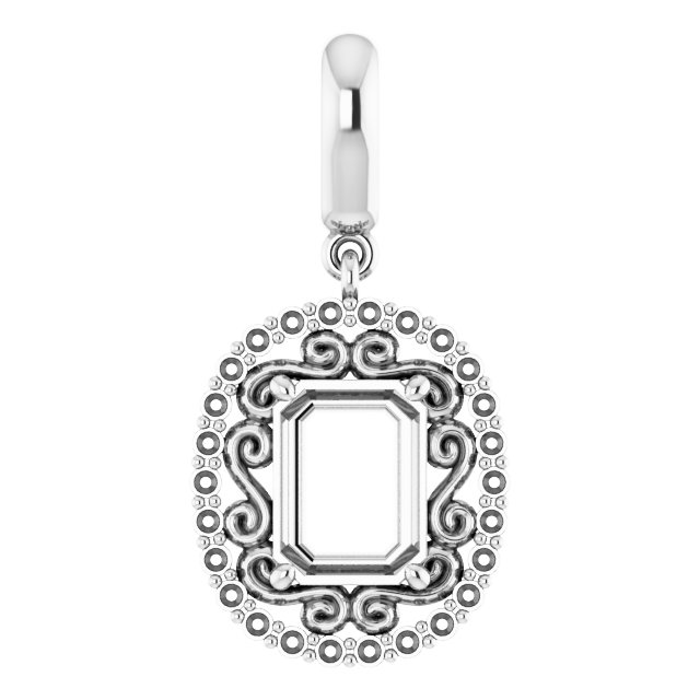 Vintage-Inspired Halo-Style Pendant