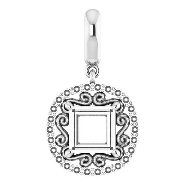 Vintage-Inspired Halo-Style Pendant