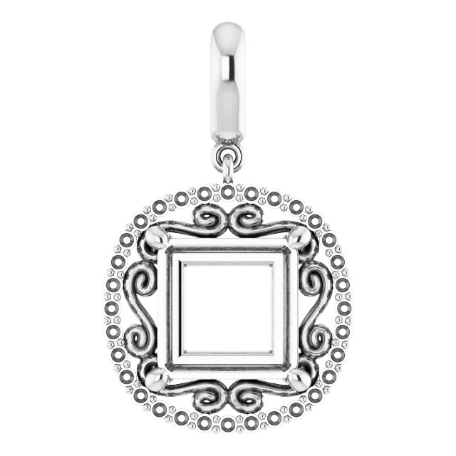 Vintage-Inspired Halo-Style Pendant