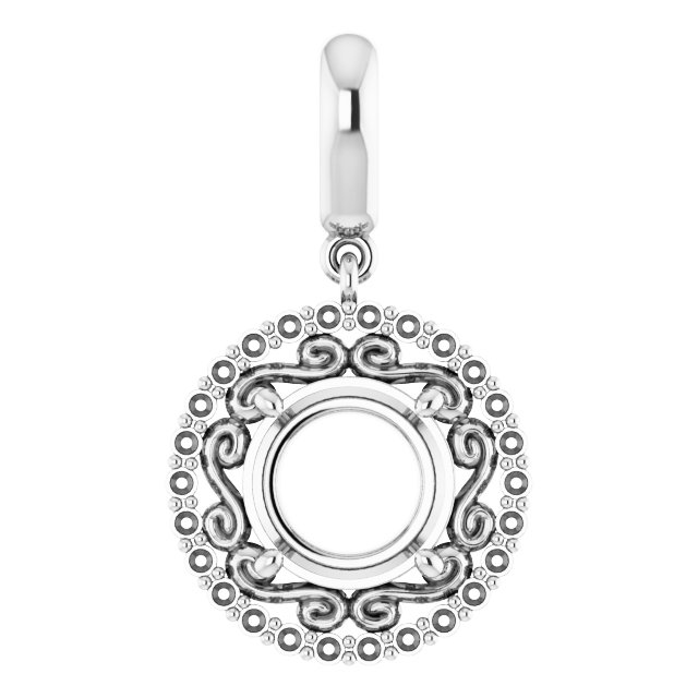 Vintage-Inspired Halo-Style Pendant