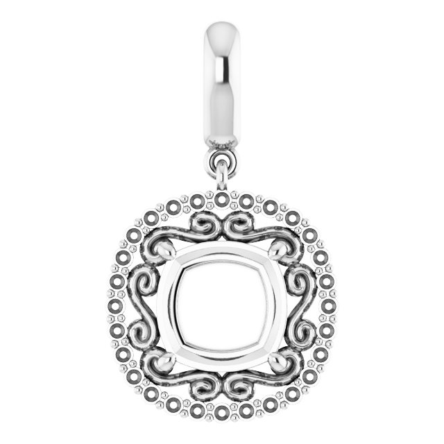 Vintage-Inspired Halo-Style Pendant