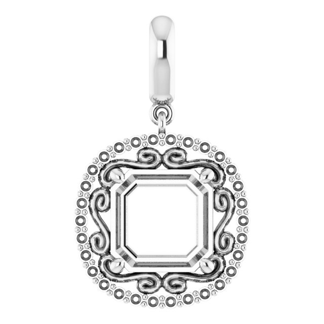 Vintage-Inspired Halo-Style Pendant