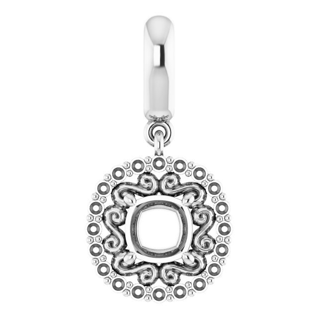 Vintage-Inspired Halo-Style Pendant