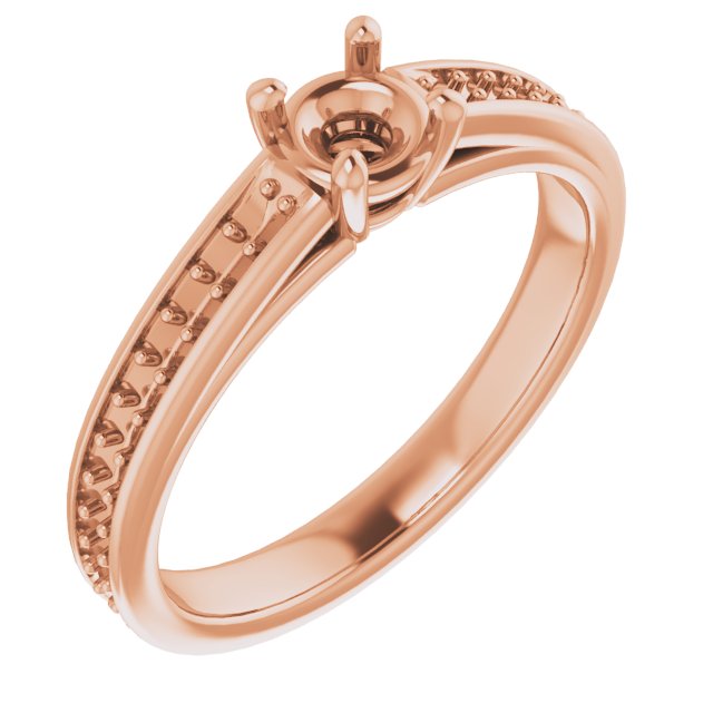 Accented Cathedral Engagement Ring