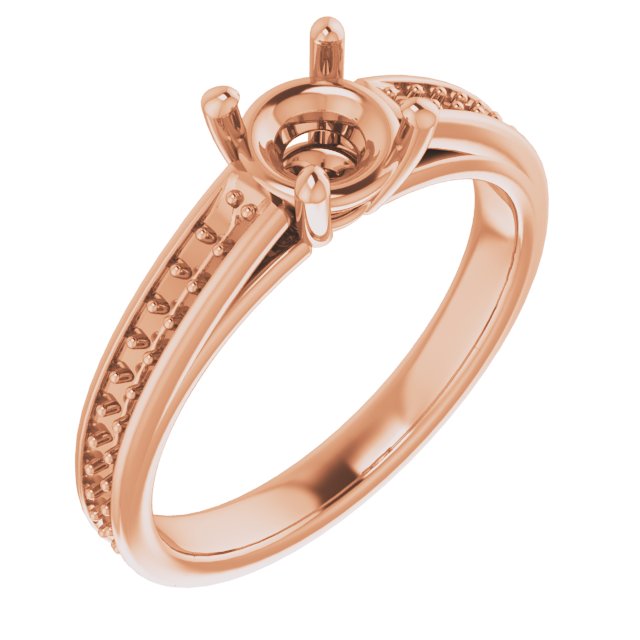 Accented Cathedral Engagement Ring