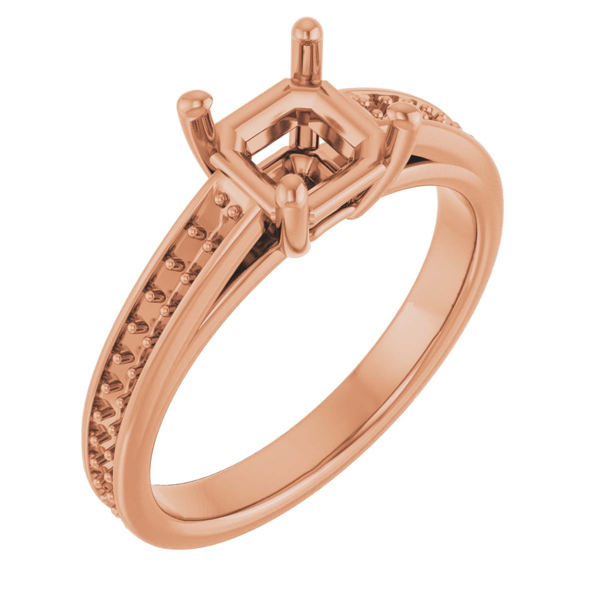 Accented Cathedral Engagement Ring