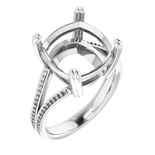 Accented Split Shank Engagement Ring