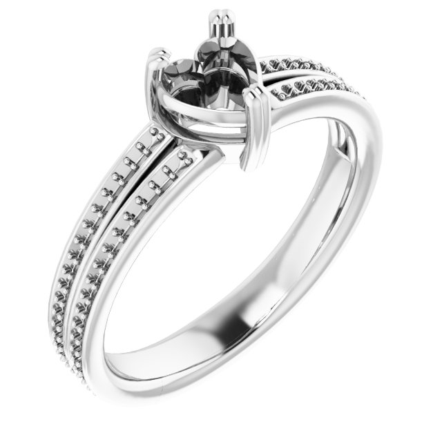 Accented Split Shank Engagement Ring