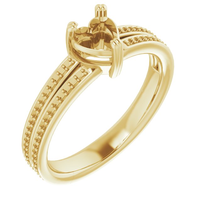 Accented Split Shank Engagement Ring