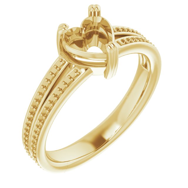 Accented Split Shank Engagement Ring