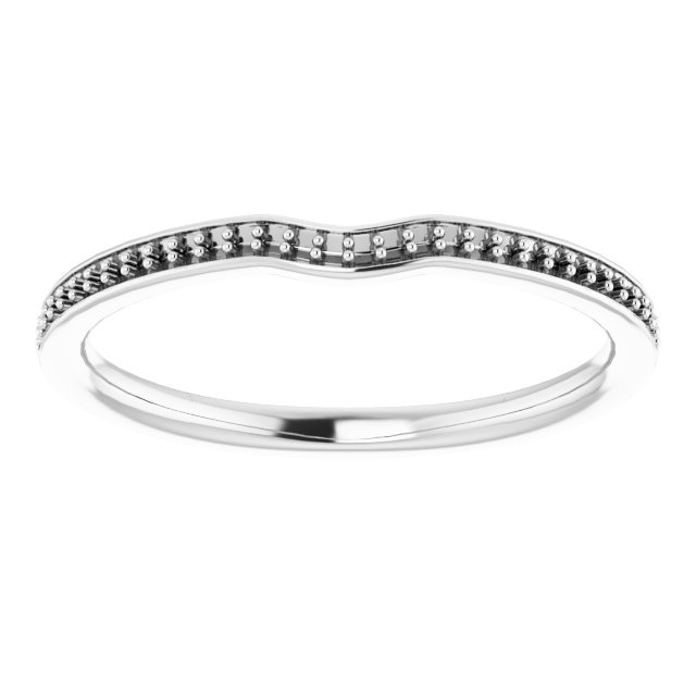 Band Mounting for 5x3 mm Oval Ring view 3