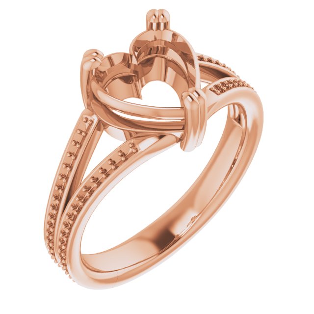 Accented Split Shank Engagement Ring
