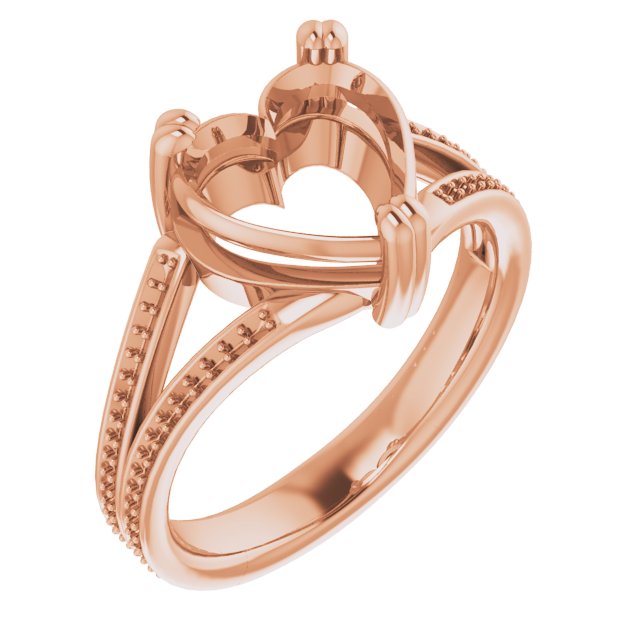 Accented Split Shank Engagement Ring