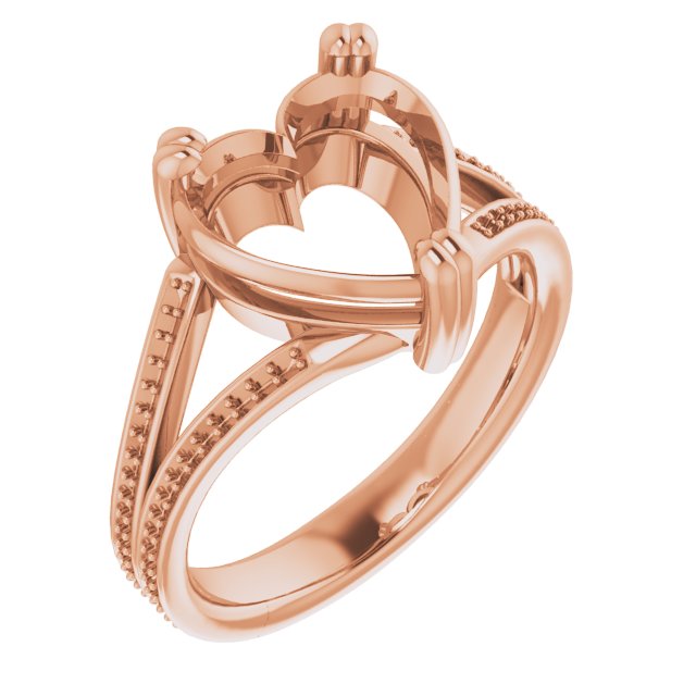 Accented Split Shank Engagement Ring