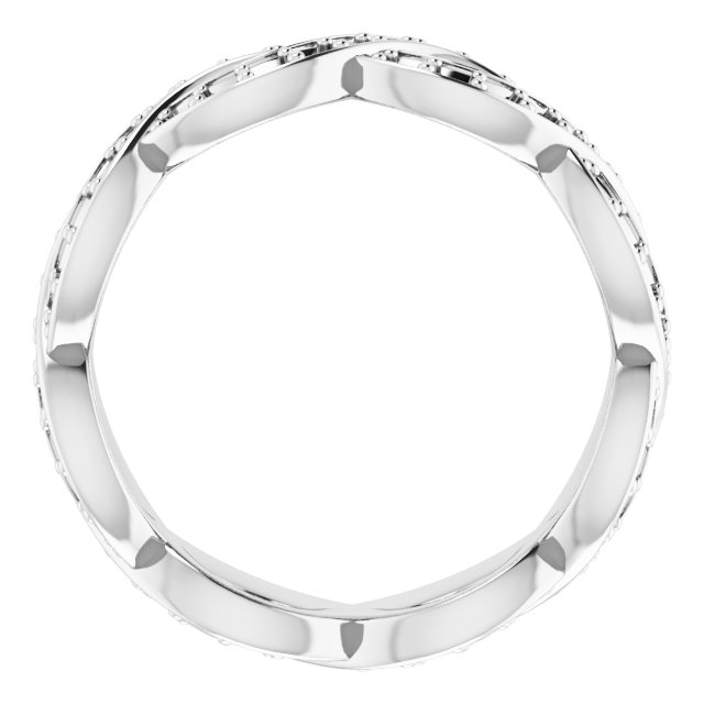 1.25 mm Square Eternity Band Mounting Size 9 view 2