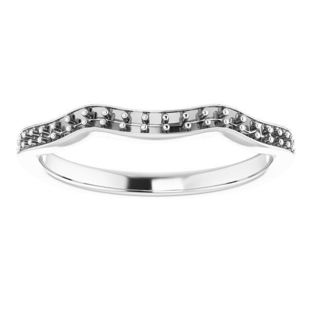 Band Mounting for 6x3.5 mm Marquise Ring view 3