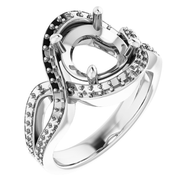 Criss-Cross Halo-Style Ring